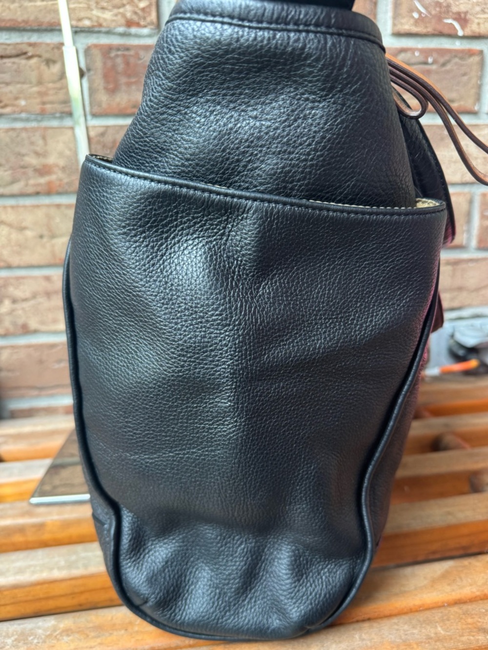 Coach Park Pebbled Leather Carrie Tote - Picture 3 of 12